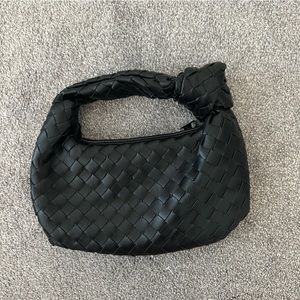 Black woven bag